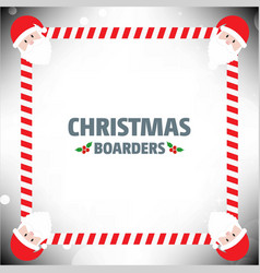 Christmas Border With Santa Clause