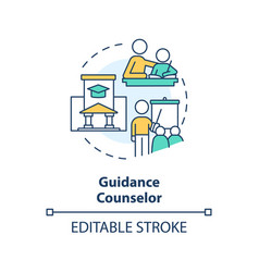 Guidance Counselor Concept Icon