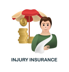 Injury Insurance Icon 3d From Insurance