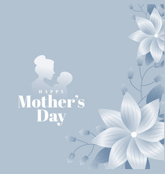 Mothers Day Lovely Gray Flower Background