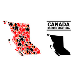 War Pattern Map Of British Columbia Province