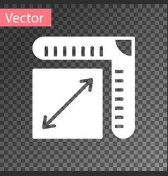 White Paper Size Icon Isolated On Transparent