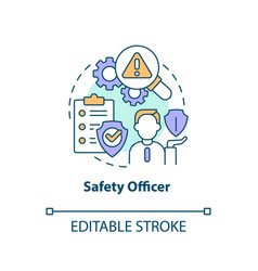 Safety Officer Concept Icon