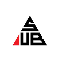 Sub Triangle Letter Logo Design With Triangle