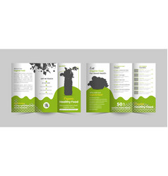 Bio Food Trifold Brochure Template