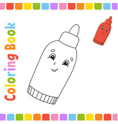 Coloring Book For Kids Cheerful Character