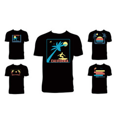 California Surfing T Shirt Design Bundle