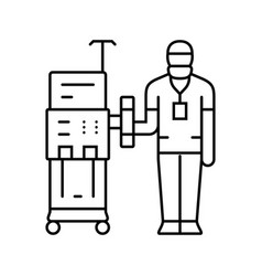 Dialysis Technician Dialyzer Line Icon