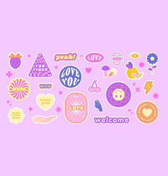 Retro Stickers New Circle Label Pack For Brand