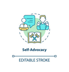 Self Advocacy Concept Icon