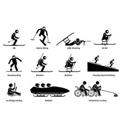 Disabled Winter Sports And Games For Handicapped