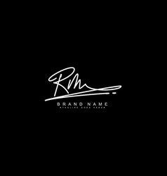 Rm Signature Logo - Handwritten Logo Template