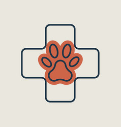 Veterinary Isolated Icon Pet Animal Sign