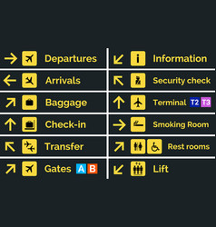 Airport Sign Departure Arrival Travel Icon