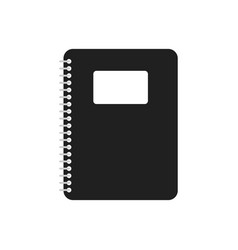 Flat Notepad On White Background