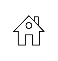 Home Logo Sign Outline