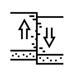 Transform Earthquake Line Icon