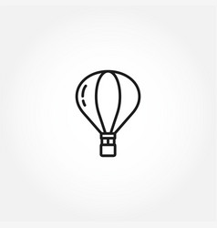 Hot Air Balloon Line Icon