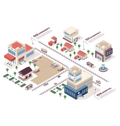 Medical Center Concept 3d Isometric Web