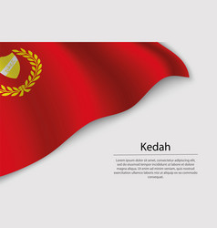 Wave Flag Of Kedah Is A Region Of Malaysia