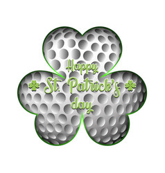 Happy St Patricks Day And Golf Ball