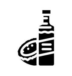 Vinegar Coconut Tropical Glyph Icon