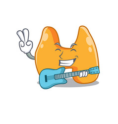 Brilliant Musician Thyroid Cartoon Design