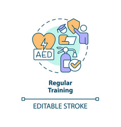 Regular Training Concept Icon