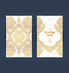 Vintage Ornate Cards In Eastern Style