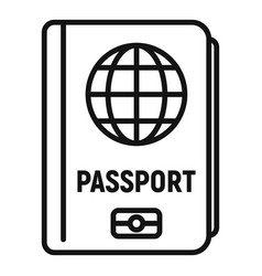 Passport Icon Outline Id Card