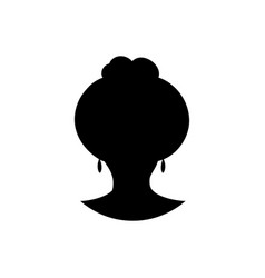 Women Hair Style Bun Icon