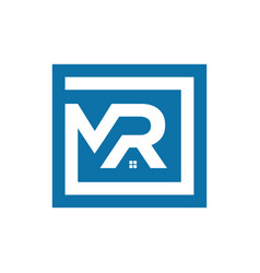 Letter M R And House Logo Design