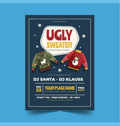 Ugly Sweater Party Invitation Template Design