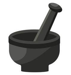 Mortar And Pestle On A White Background