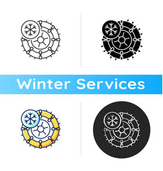 Studded Tires And Chains Icon