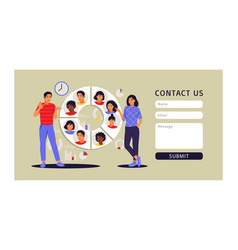 Audience Segmentation Concept Contact Us Form