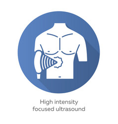 High Intensity Focused Ultrasound Blue Flat