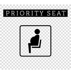 Pregnant Mom Or Mother Sign Priority Seating