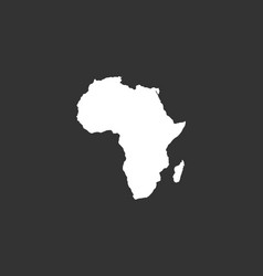 Map Of Africa White Of African Continent