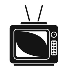 Old Tv Set Icon Simple Style