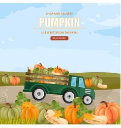 Pumpkins In A Truck Farm Ville