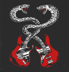 Rock Band Guitars Colorful Sticker