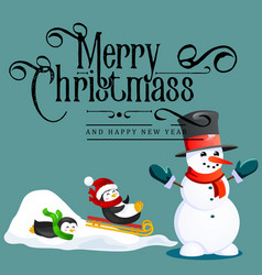 Snowman In Black Hat And Gloves Red Scarf Tied