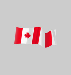 Wavy Canada Flag Clipart