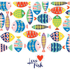 Cute Fish Kids Background