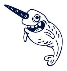 Crazy Narwhal Filled Stroke