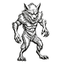 Black And White Phantasmal Werewolf