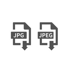 Jpeg And Jpg File Download Black Icon