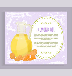 Almond Nuts Hair Oil In Glass Postcard