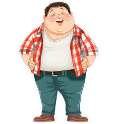 Fat Male Cartoon Character